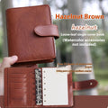 A7 sized ring-bound loose-leaf watercolour notebook in a choice of five natural coloured covers.