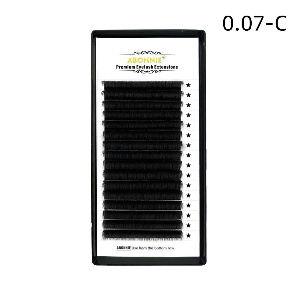 16-row dense mink hair false eyelashes with matte round wool design in various length options