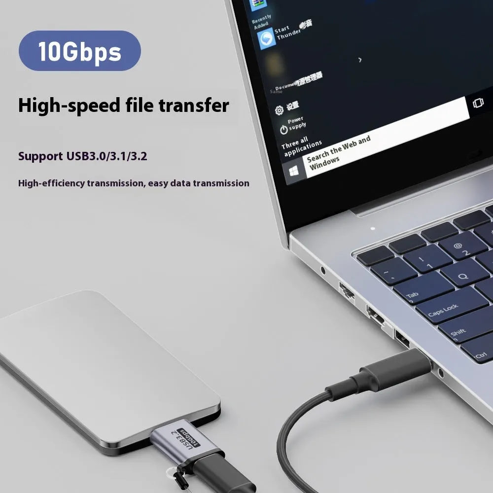 USB AM to Micro-B male-to-male adapter cable for hard drives and phones