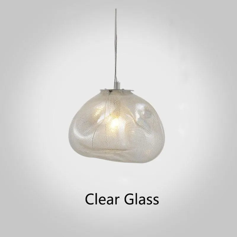 Modern glass decorative chandelier with light luxury design in clear, amber or smoke grey colour options