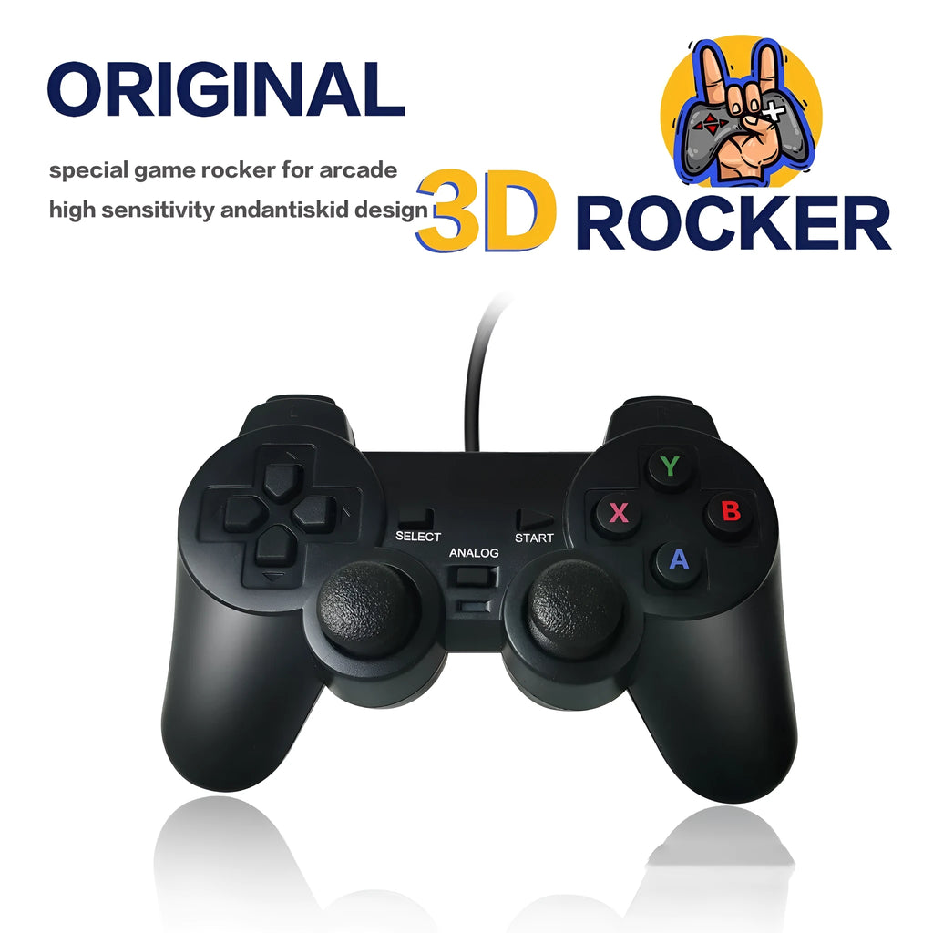 Wired USB game controller for Super ConsoleX in SNES handle colour style