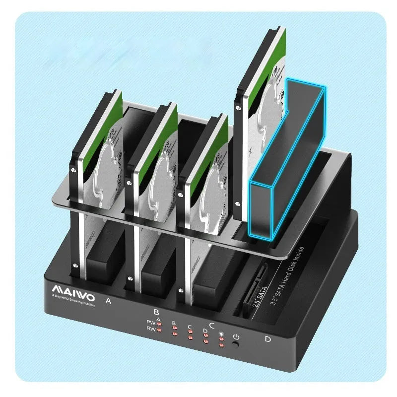 K305BU3S external four-bay hard drive docking station for 2.5-inch SATA drives