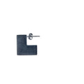 925 sterling silver oxidised black geometric square earrings with minimalist cold wind style