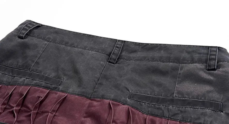 Boys wide-leg function pants in refined Korean style, black and grey solid colour options