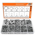 304 stainless steel spring lock washer combination box containing 900 pieces with 2-12mm diameter range