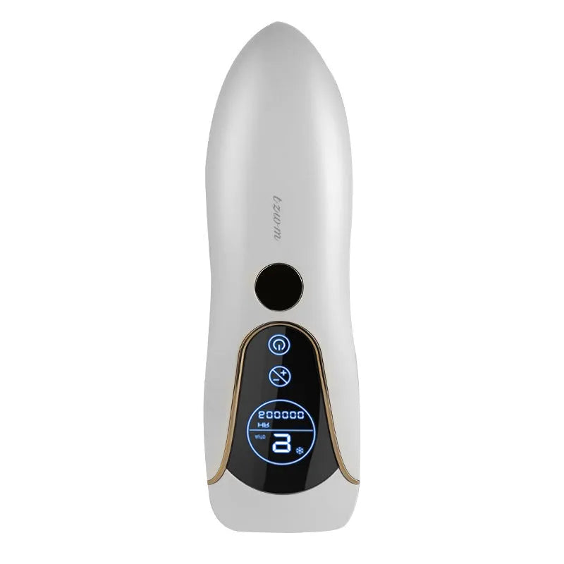 Freezing point hair removal device in sundial white, green, or pink colour for body, face, leg, and private part use