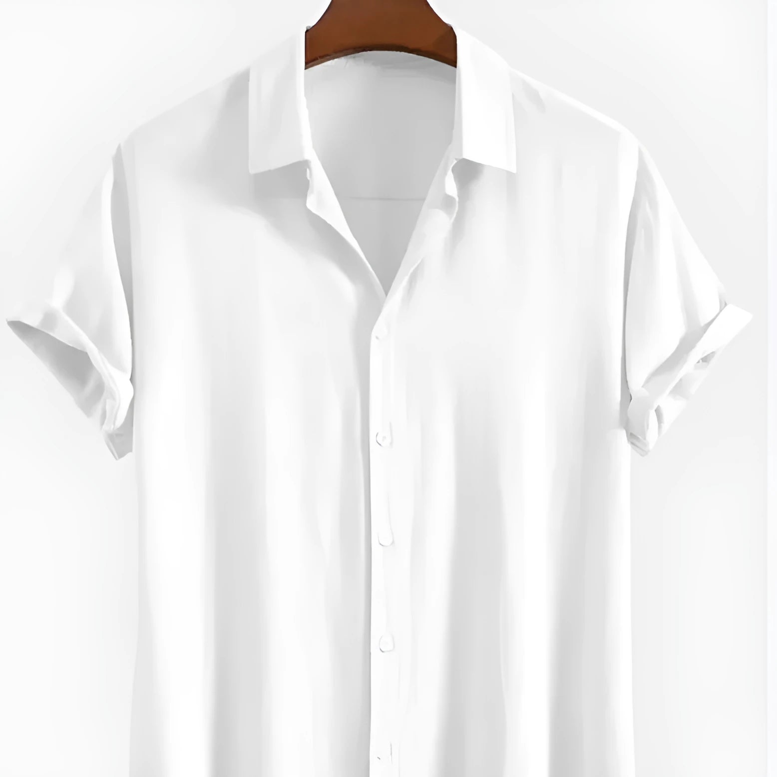 Man wearing a loose-fit black short sleeve casual cardigan for summer.