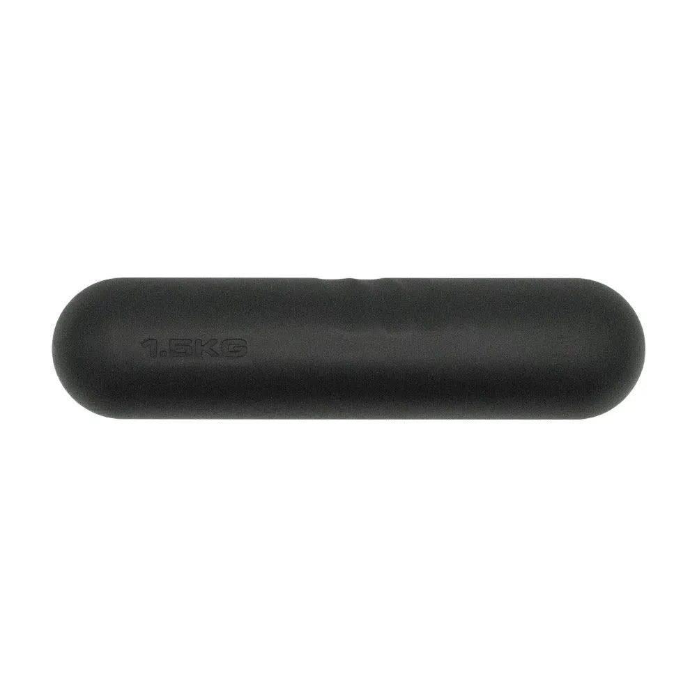 Silicone-edged hand-drawn dumbbell stick in various colours with cast iron construction