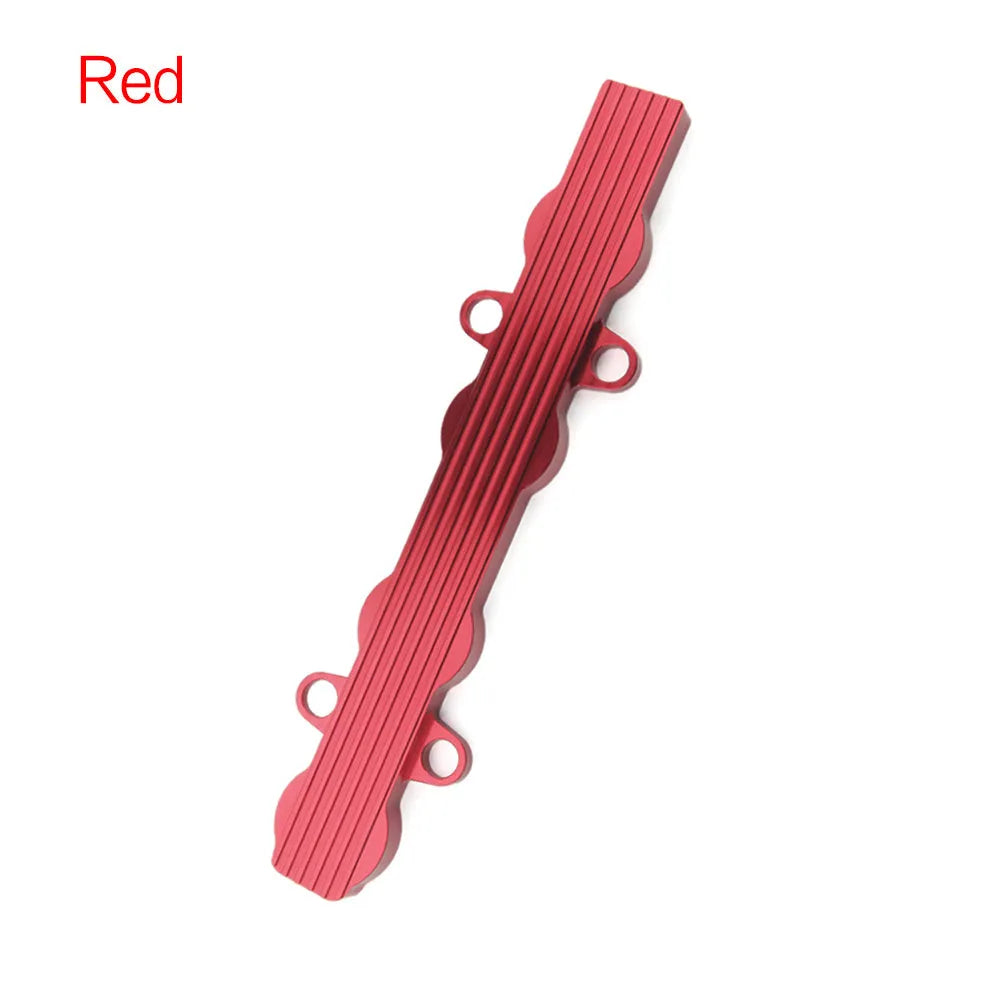 Aluminium alloy engine bonnet heat shield cover in blue, red, and silver colour options