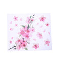 Cherry blossom flower pattern car vinyl sticker in two size options on a white background.