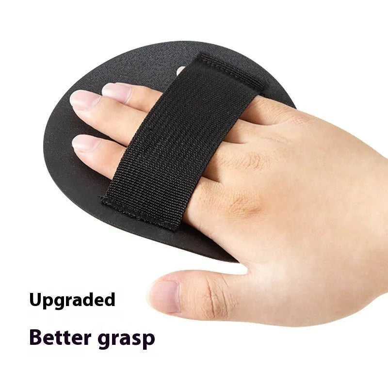 Rubber bath towel with finger style design and cake-shaped rubber fingertips