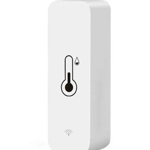 WiFi temperature humidity sensor with ABS plastic housing and digital display