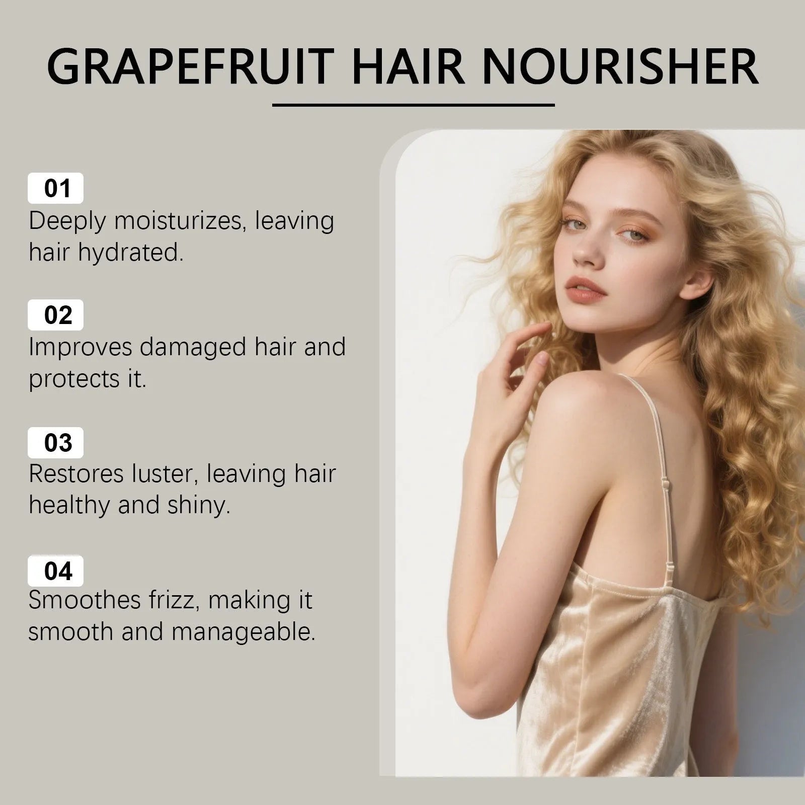120ml bottle of grapefruit seed oil hair conditioner with ginger and rosemary oils.