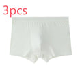 Men's modal boxer briefs with U-convex design in black colour showing mid-waist fit