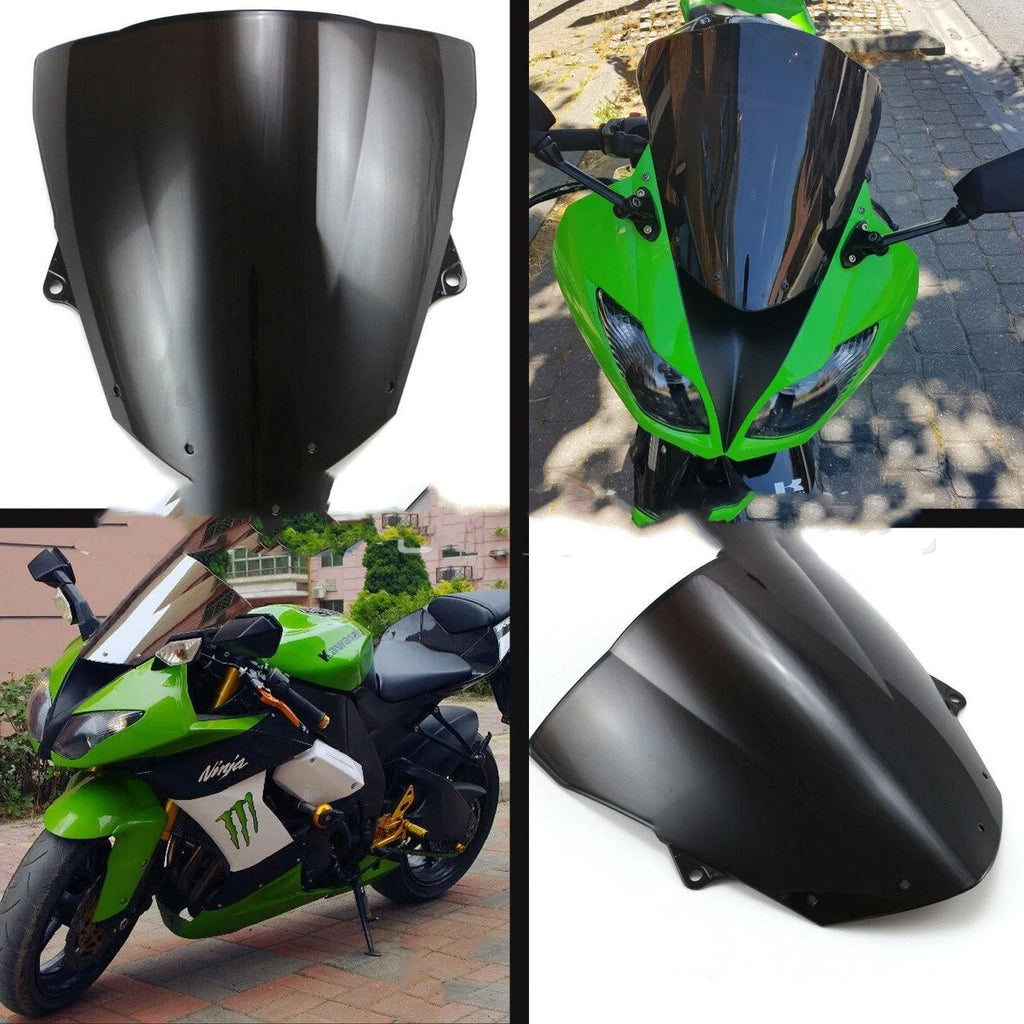 Blue and brown tint motorcycle windscreen for Kawasaki ZX-6R and ZX-10R models