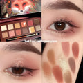 Animal theme twelve-colour eye shadow palette showing cat, koi, pig, leopard and tiger colour variations