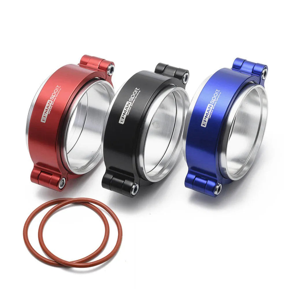 Aluminium fixed movement clamp for car turbine exhaust downspout in three sizes