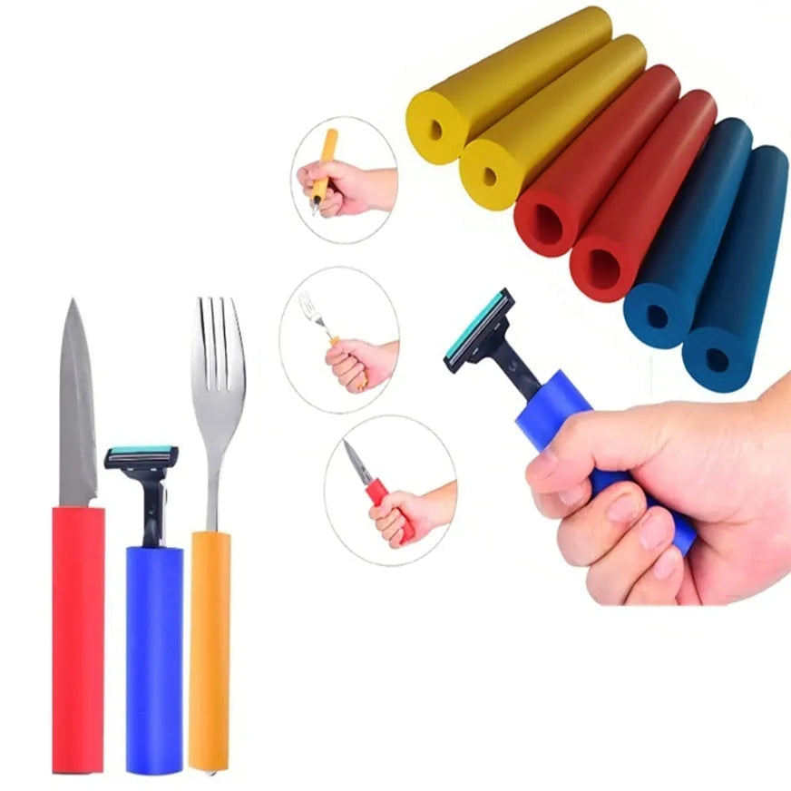 Rubber auxiliary grip hoses for pen tools, showing inner diameter options of 10mm and 18mm.