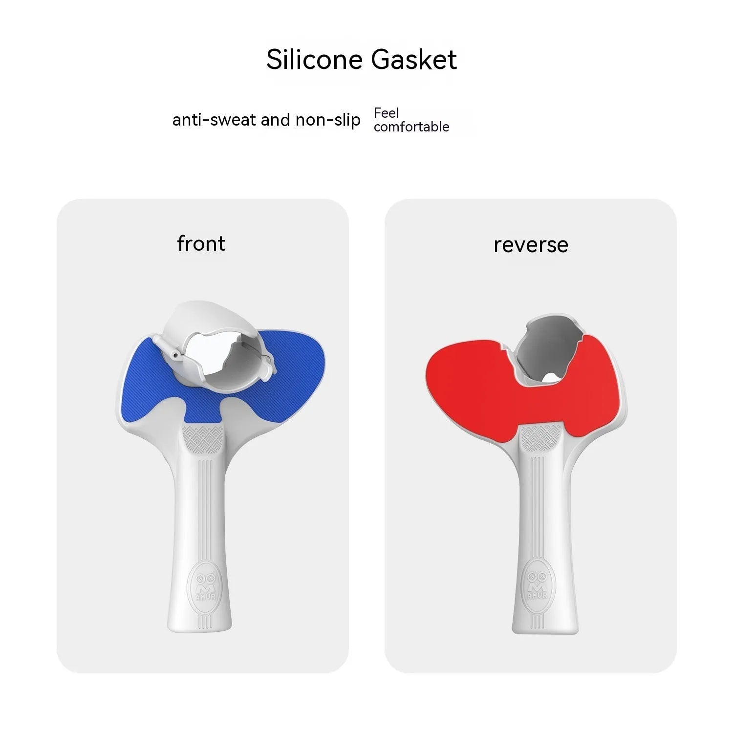 Red and blue Pico 4 controller table tennis hand grip accessory