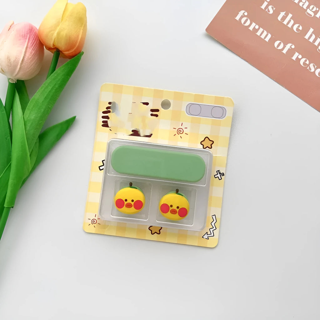 Plastic desktop clip for organising a magnetic hub charging cable, shown in one of ten colour variations.