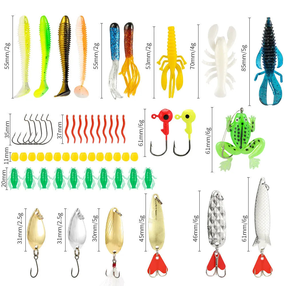 24-piece Christmas Mino Bog themed metal fishing set blind box