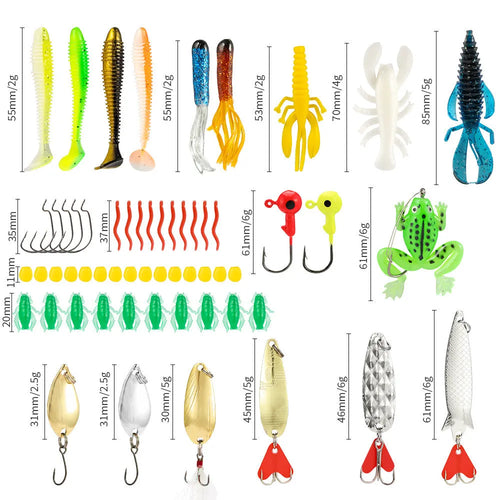 24-piece Christmas Mino Bog themed metal fishing set blind box