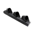 Black three-hole car instrument frame for right-hand drive vehicles with 52mm gauge compatibility
