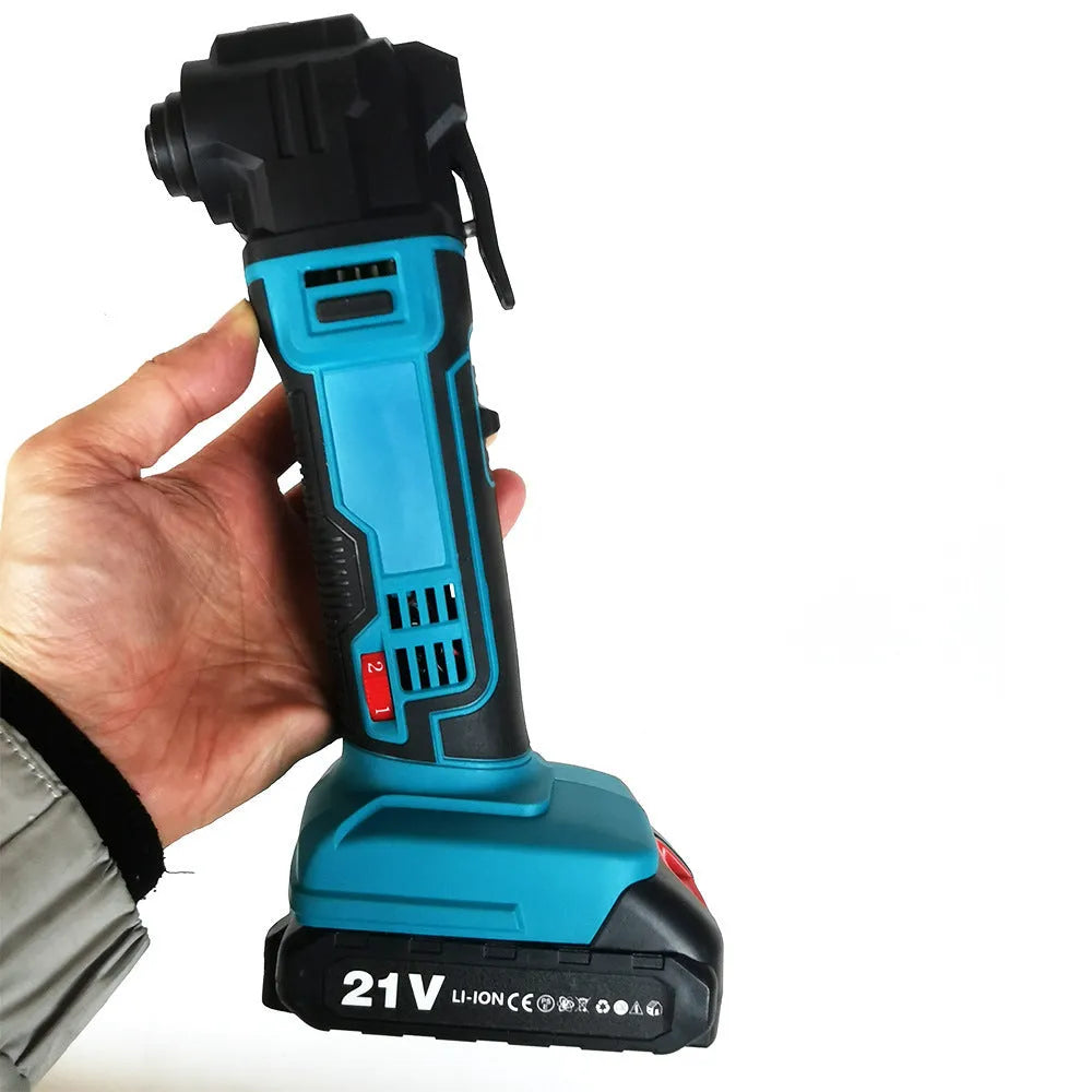 Rechargeable lithium battery trimming machine with metal construction and plastic accessory storage box
