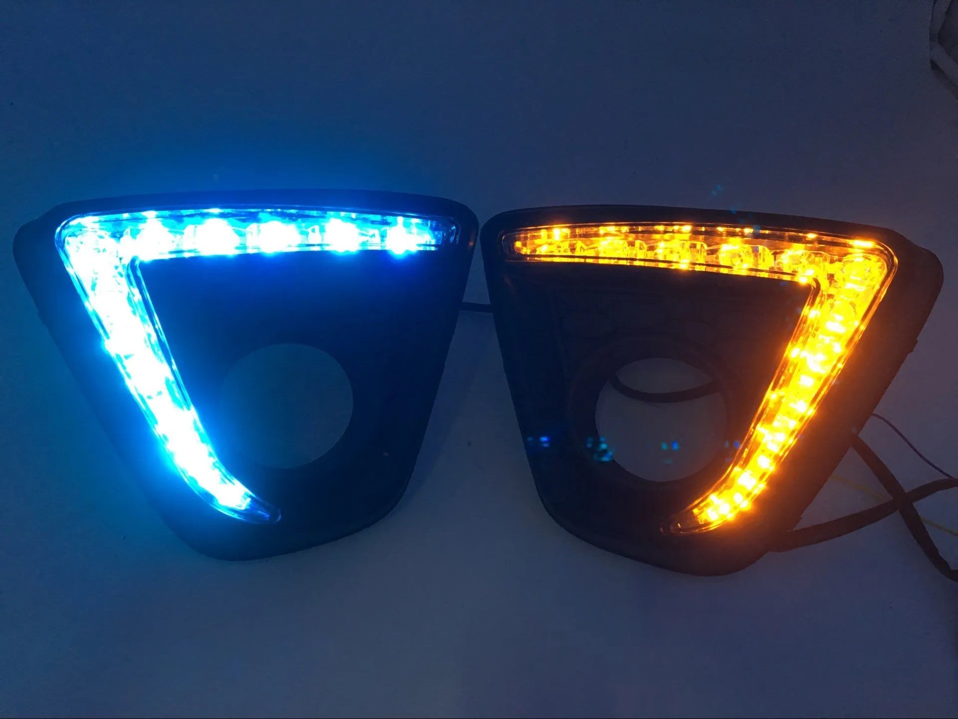 Set of two Mazda CX-5 LED daytime running lights with electroplated housing in various colour options.
