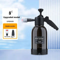 Black hand-held 2 litre foam sprayer with switch lock for garden watering and car washing