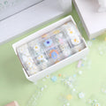Five rolls of transparent adhesive tape with midsummer daisy cartoon decoration for diary projects