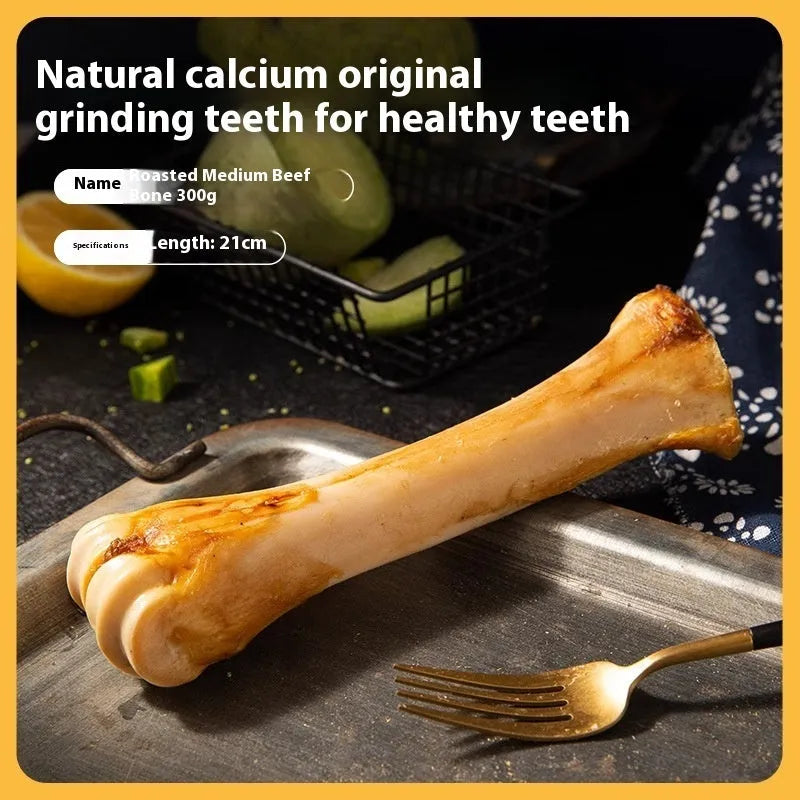 Puppy molar rod in three sizes: large, medium, small with roasted ox bone flavour