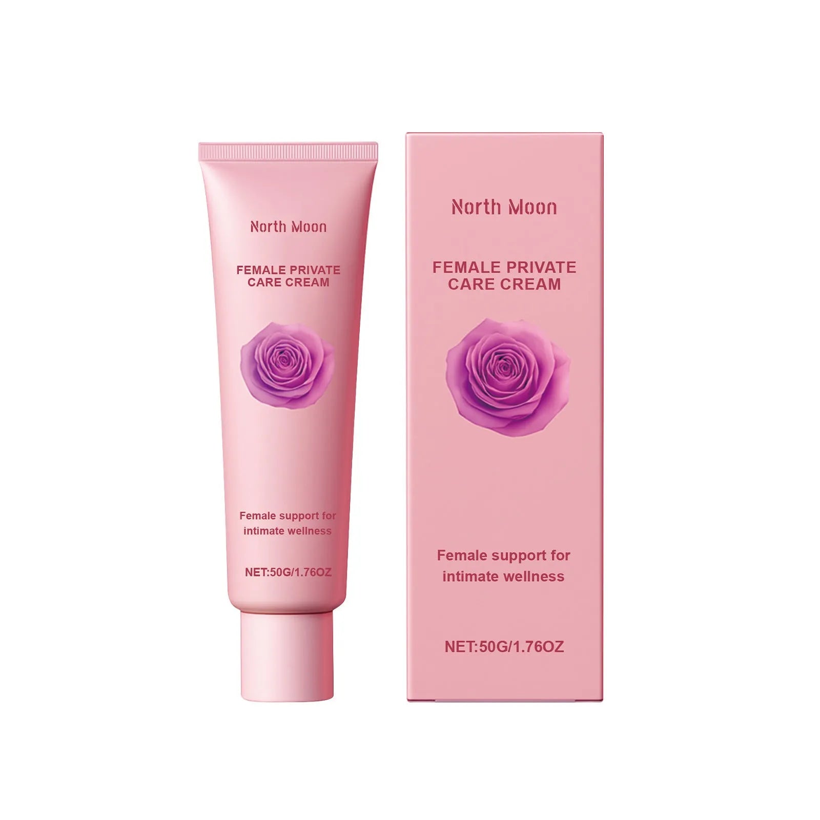 50g moisturising cream container for dry skin with rose and peppermint extracts