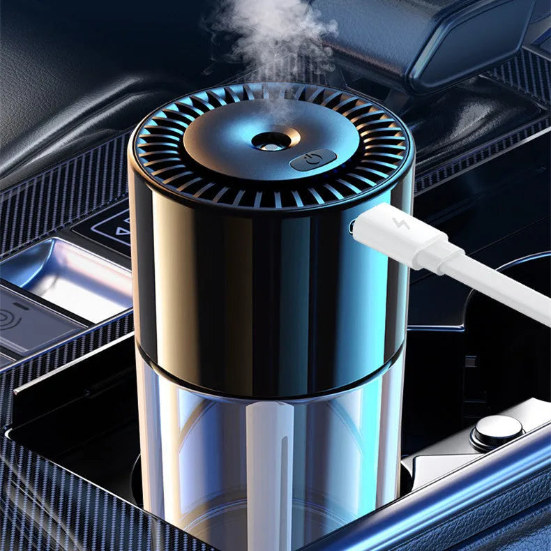 Glass spray perfume humidifier with USB plug and ocean scent bottle