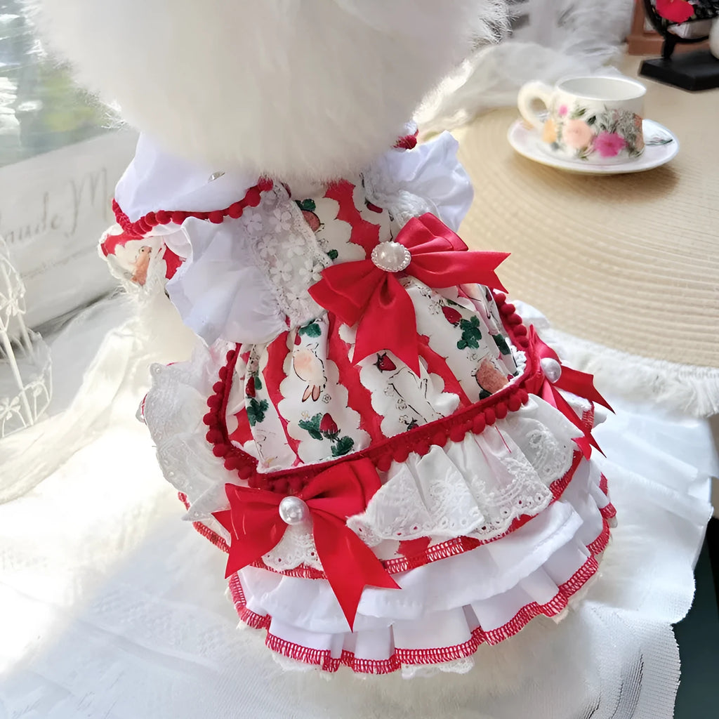 Rabbit skirt design princess style dog dress for small breed dogs