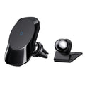CH-707 magnetic car wireless charger with air vent and centre control mounting bases in black colour