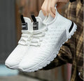 Men's solid colour casual shoes with mesh upper in six neutral colour options