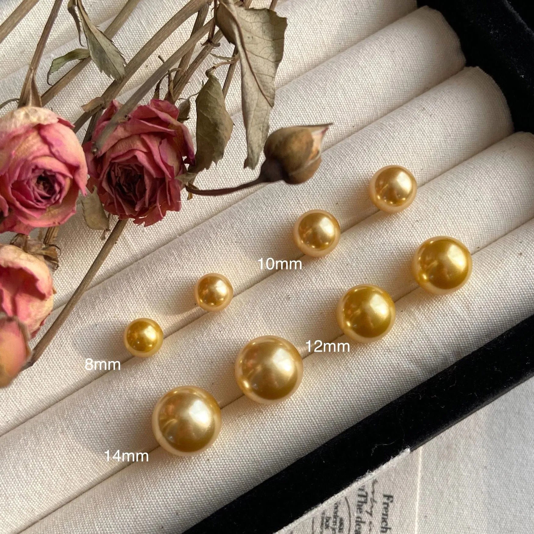 Geometric pearl stud earrings in silver with retro styling and multiple size options