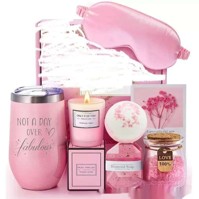 Soy wax aromatherapy candle gift set in a modern simplicity style box with multiple colour options