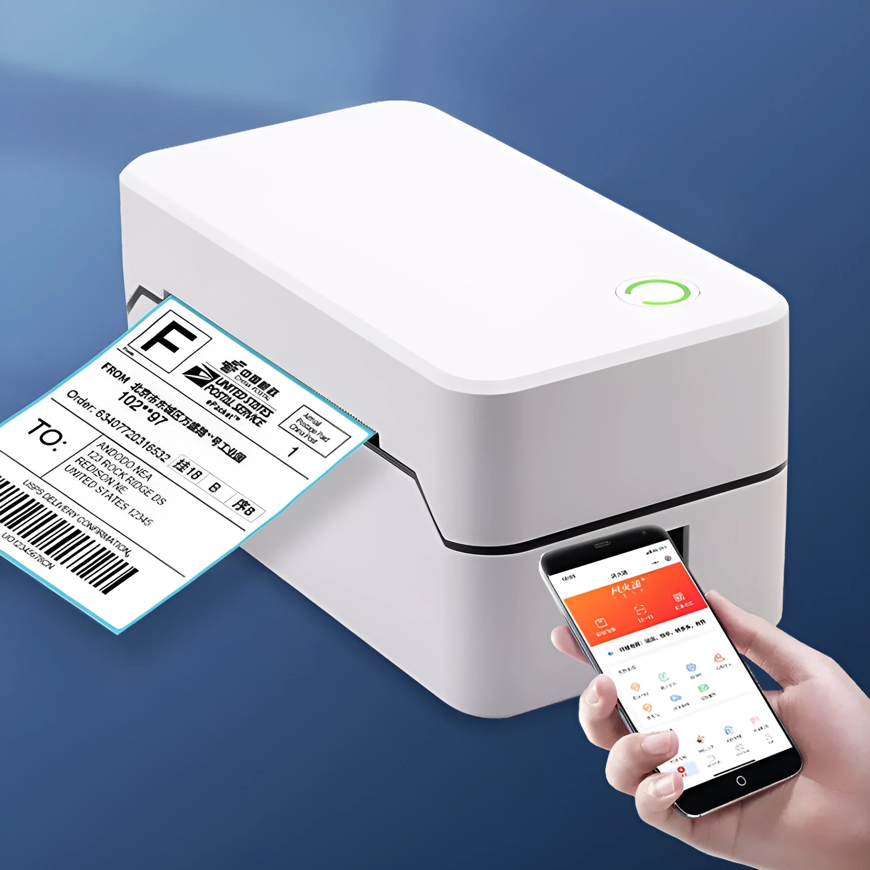 Compact TDL401H thermal printer for express orders with Bluetooth and USB connectivity