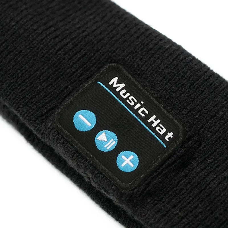 Bluetooth 5.4 sports scarf eye mask headband in black, dark grey or grey-white colours with removable washable design