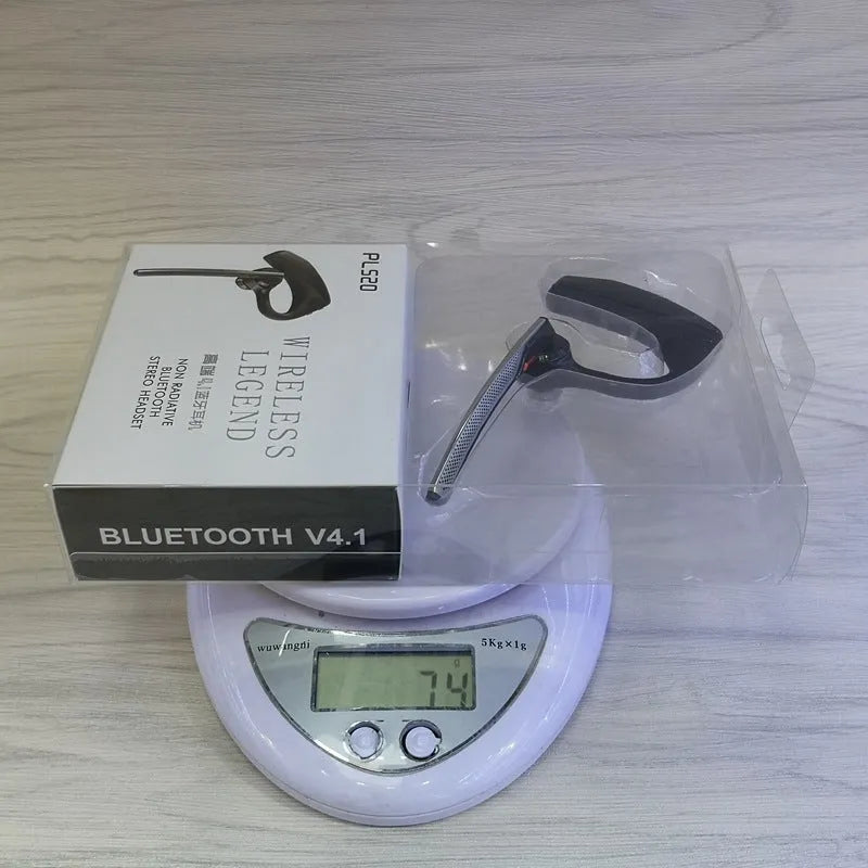 Black stereo Bluetooth sports headphones with battery display