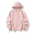 Loose-fitting thin outdoor jacket in a chemical fibre blend, shown in a choice of colours.
