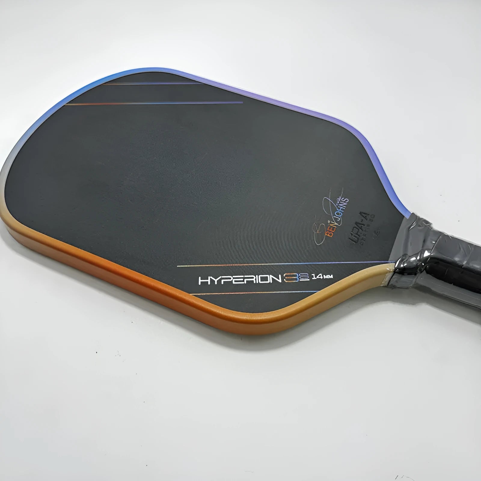 Aurora Multicolor Hyperion 3s pickleball paddle with teflon cloth pattern matte finish