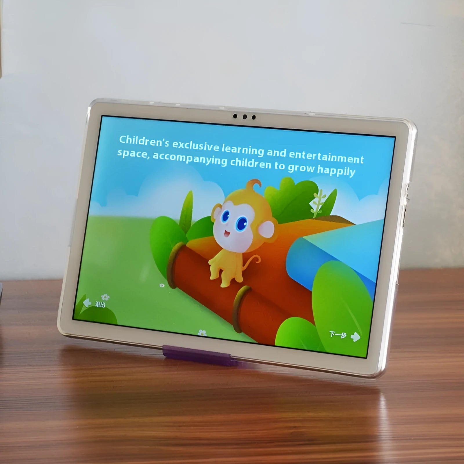 Clear transparent ultra-thin silicone tablet protective case showing device through material