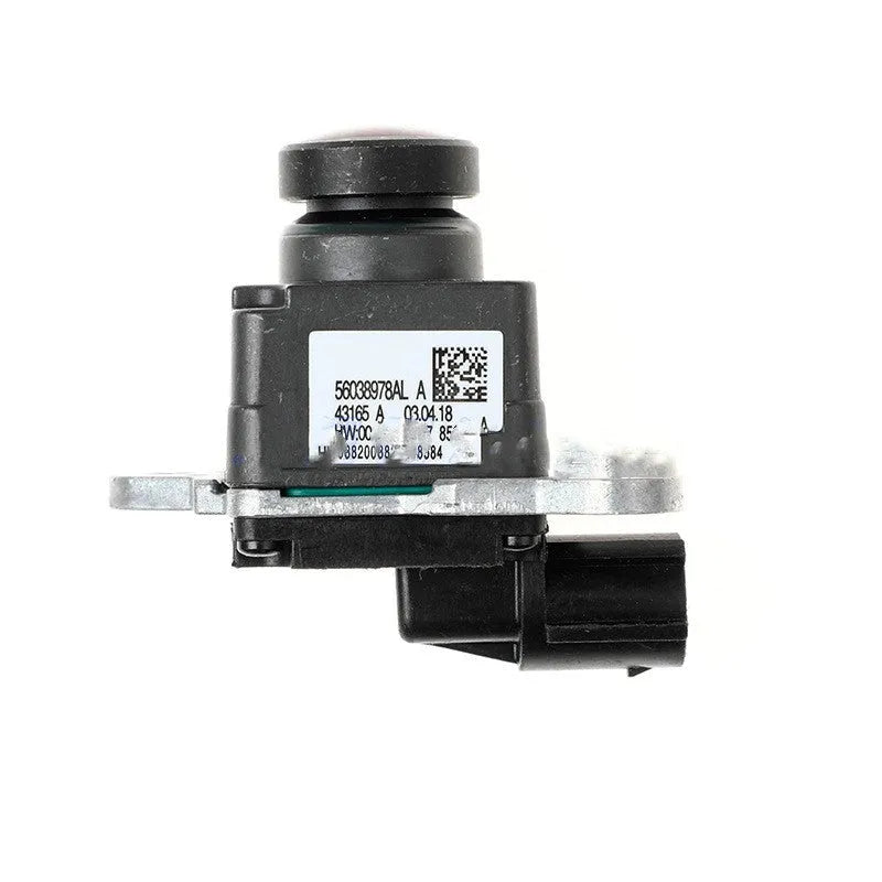 Black plastic reversing camera for Dodge trucks with rotating adjustable mount