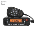 High-power car walkie-talkie interphone with antenna and universal clamp mount for vehicle communication.