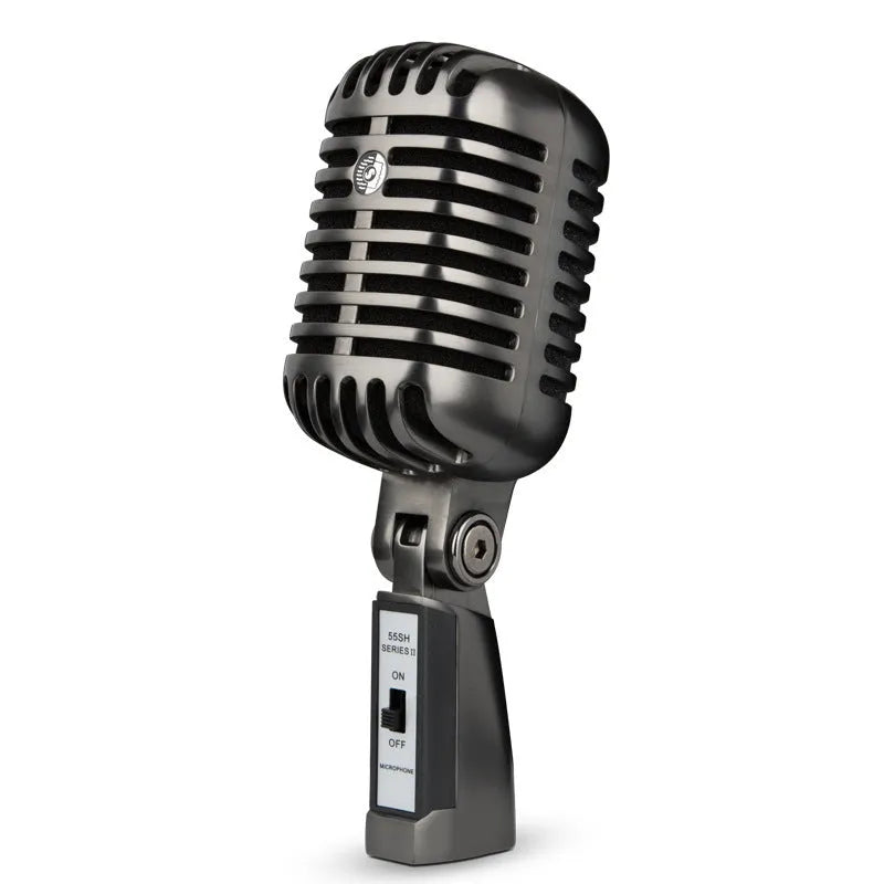 Retro style condenser microphone with cardioid pattern for karaoke and recording