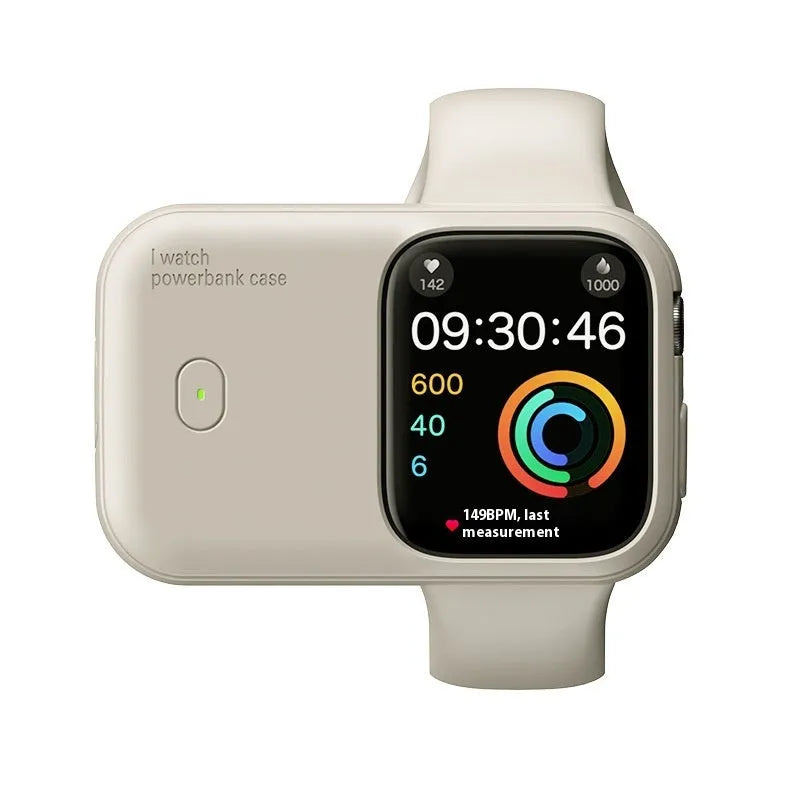 Apple Watch portable wireless charging case power bank with silicone protective case