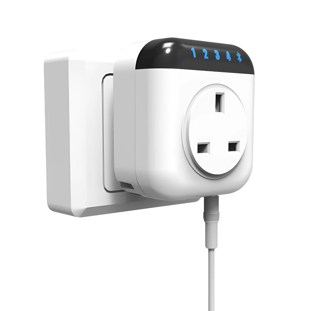 Tuya white smart temperature control socket with temperature sensor probe for US electrical outlets
